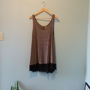 a.n.a Striped Tunic Tank